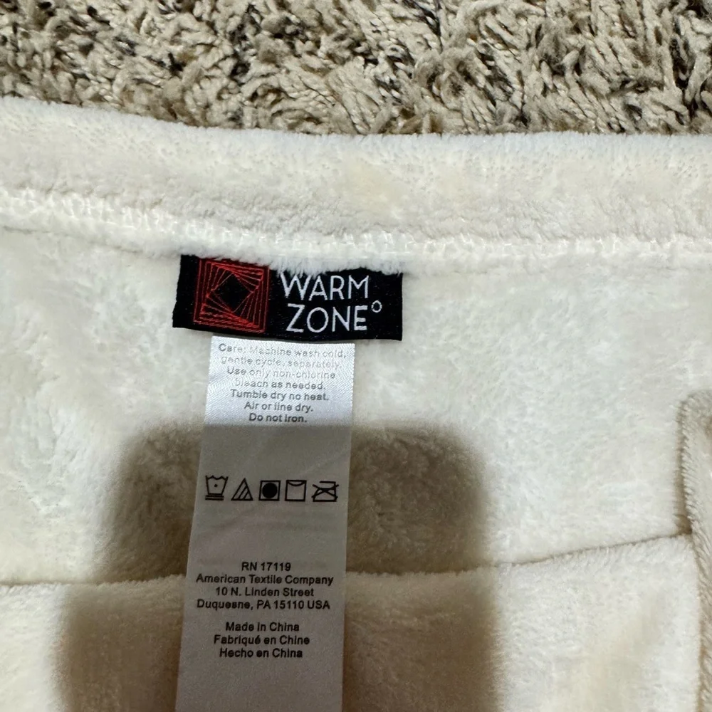 Soft Cream Blanket Size 48X73